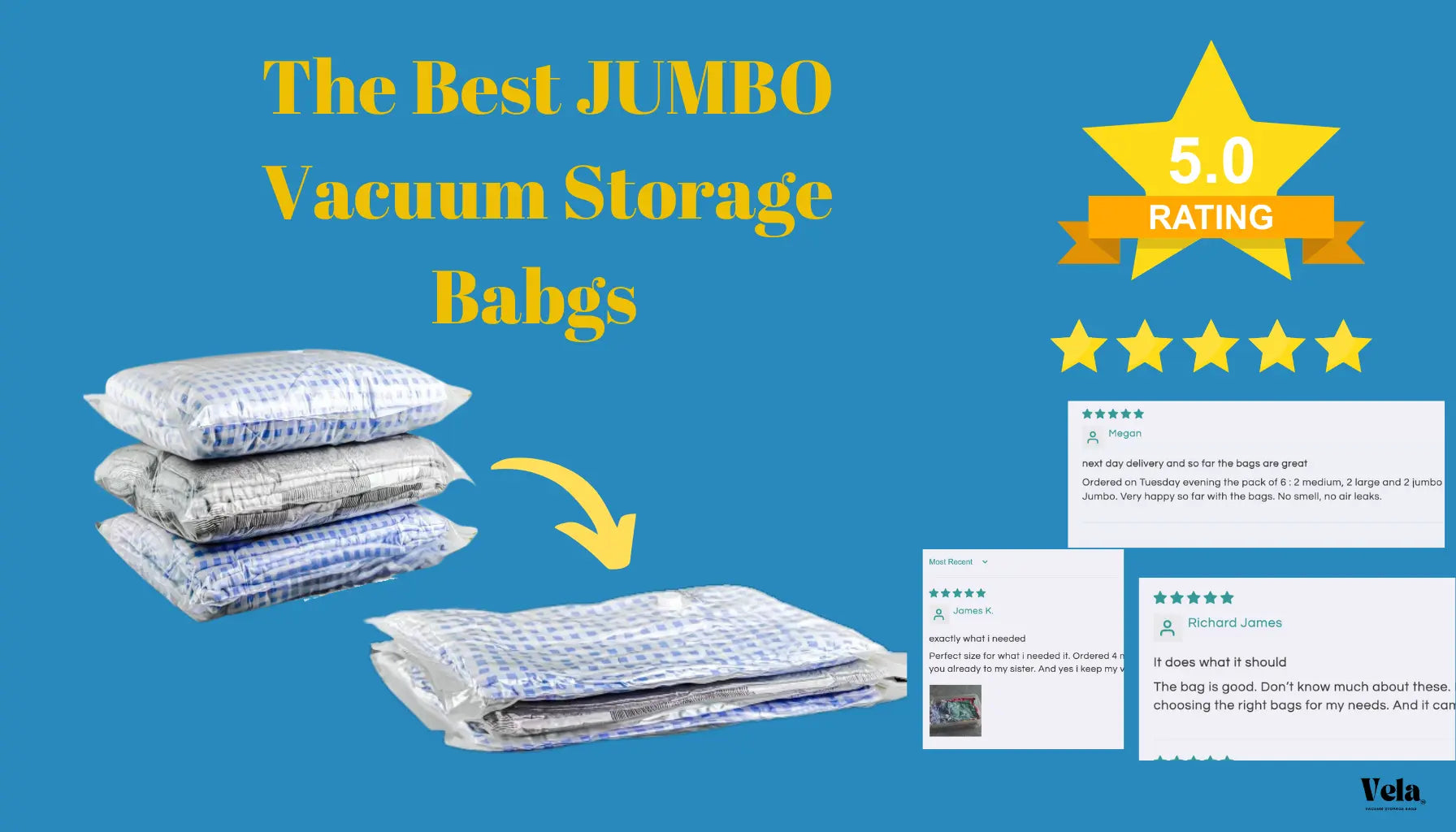 best jumbo vacuum storage bags - vela