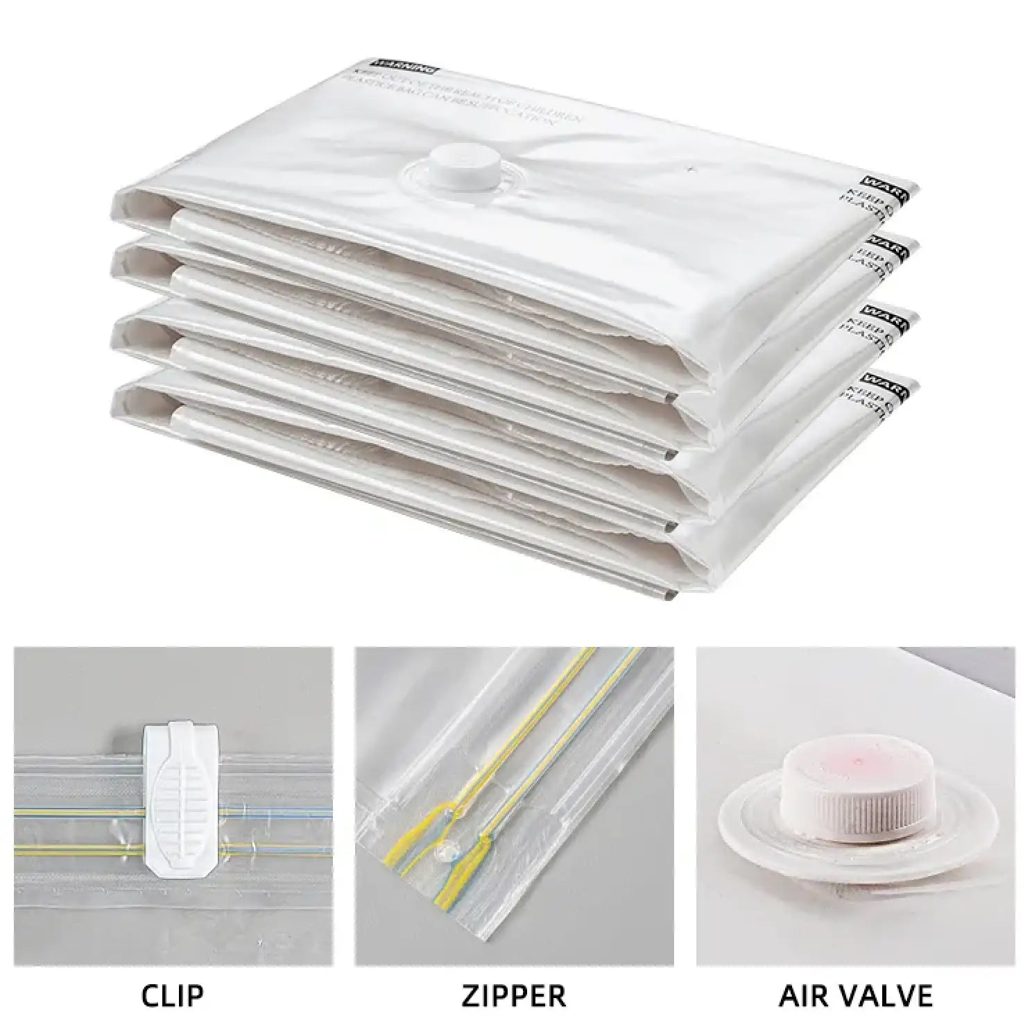 SALE 60% Vacuum Storage Bags Pack of 9: Jumbo, Cube